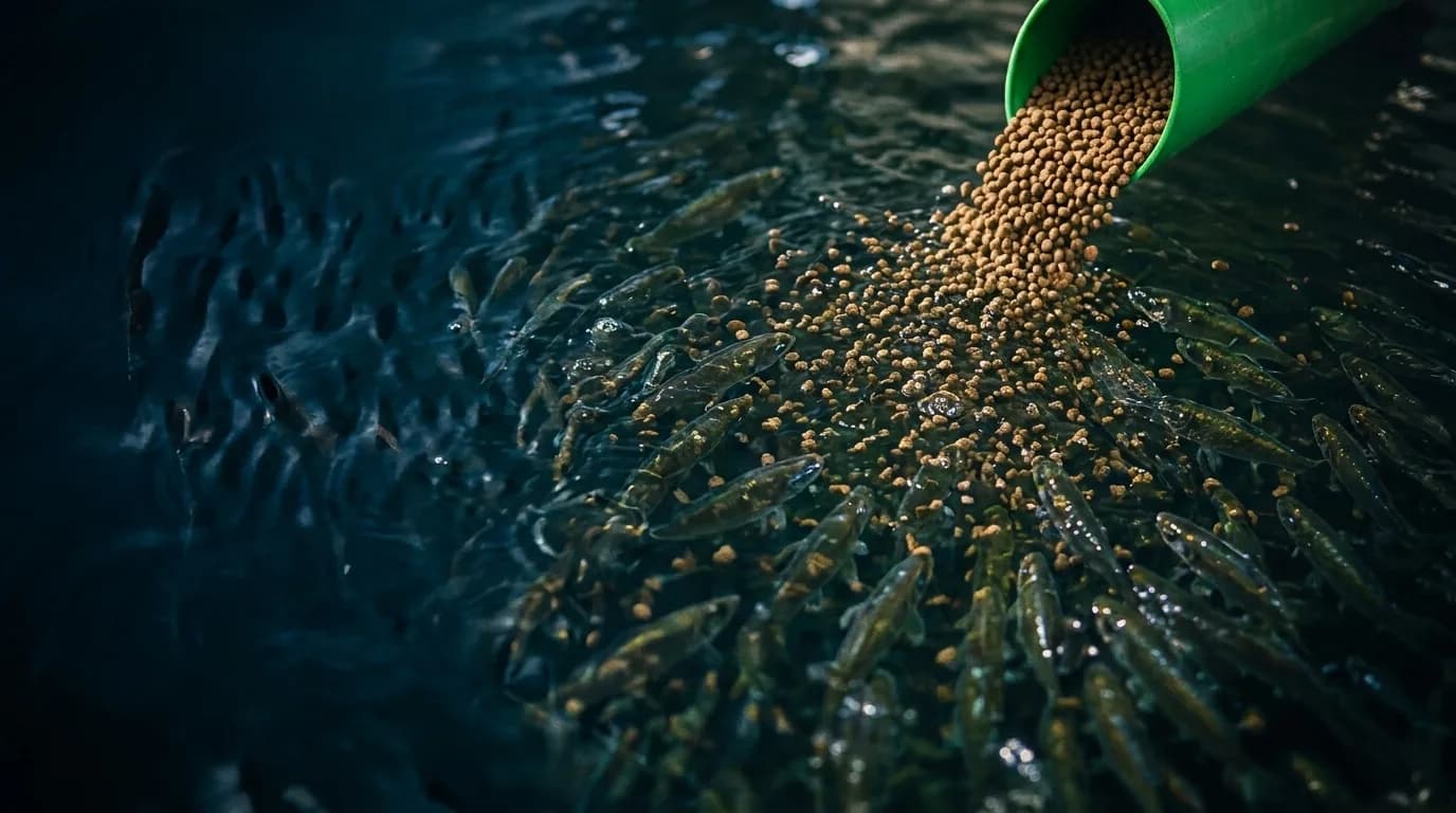 Skånsom fôring av smolt i karet